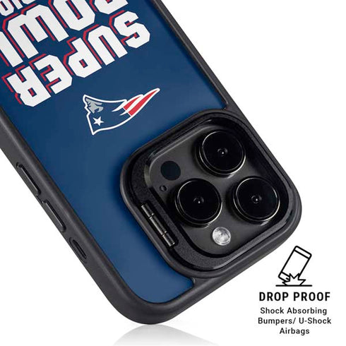 NFL Patriots Super Bowl LIII Champions iPhone 16 Pro Kickstand Case